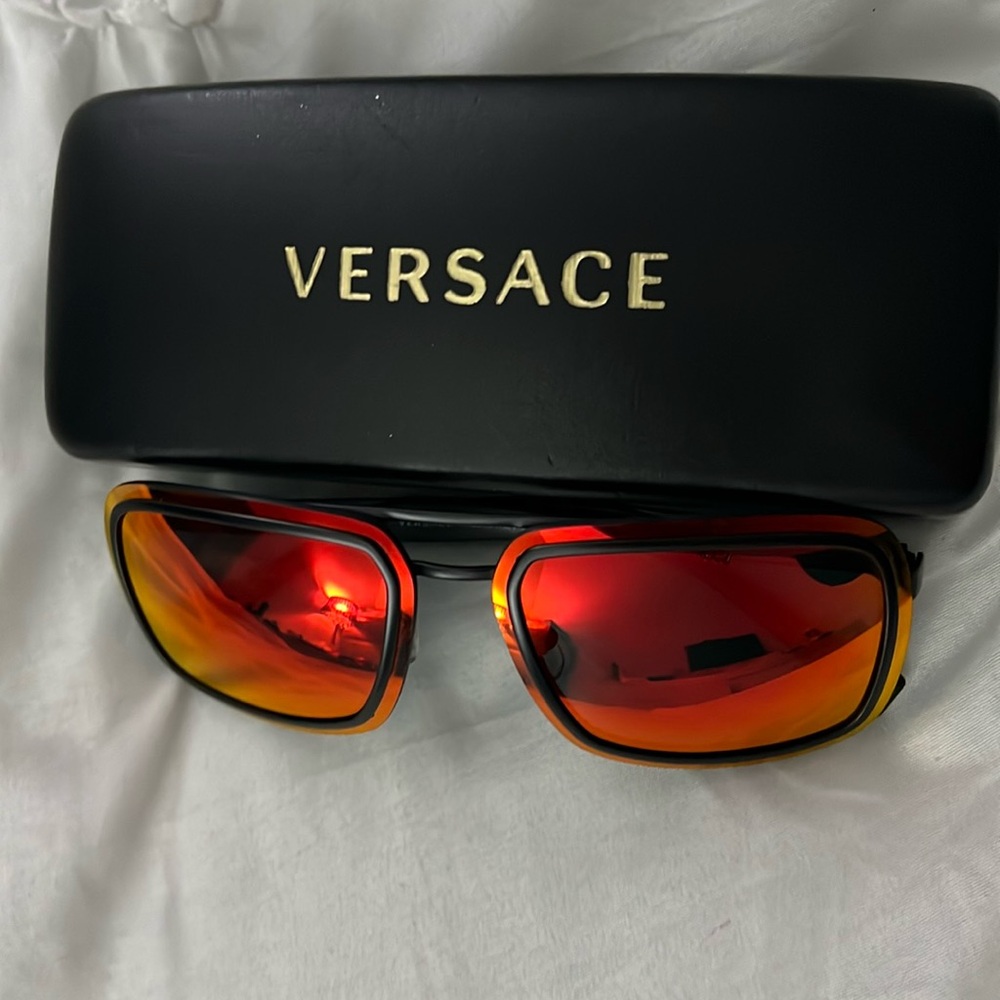 VERSACE SUNGLASSES RED/BLACK